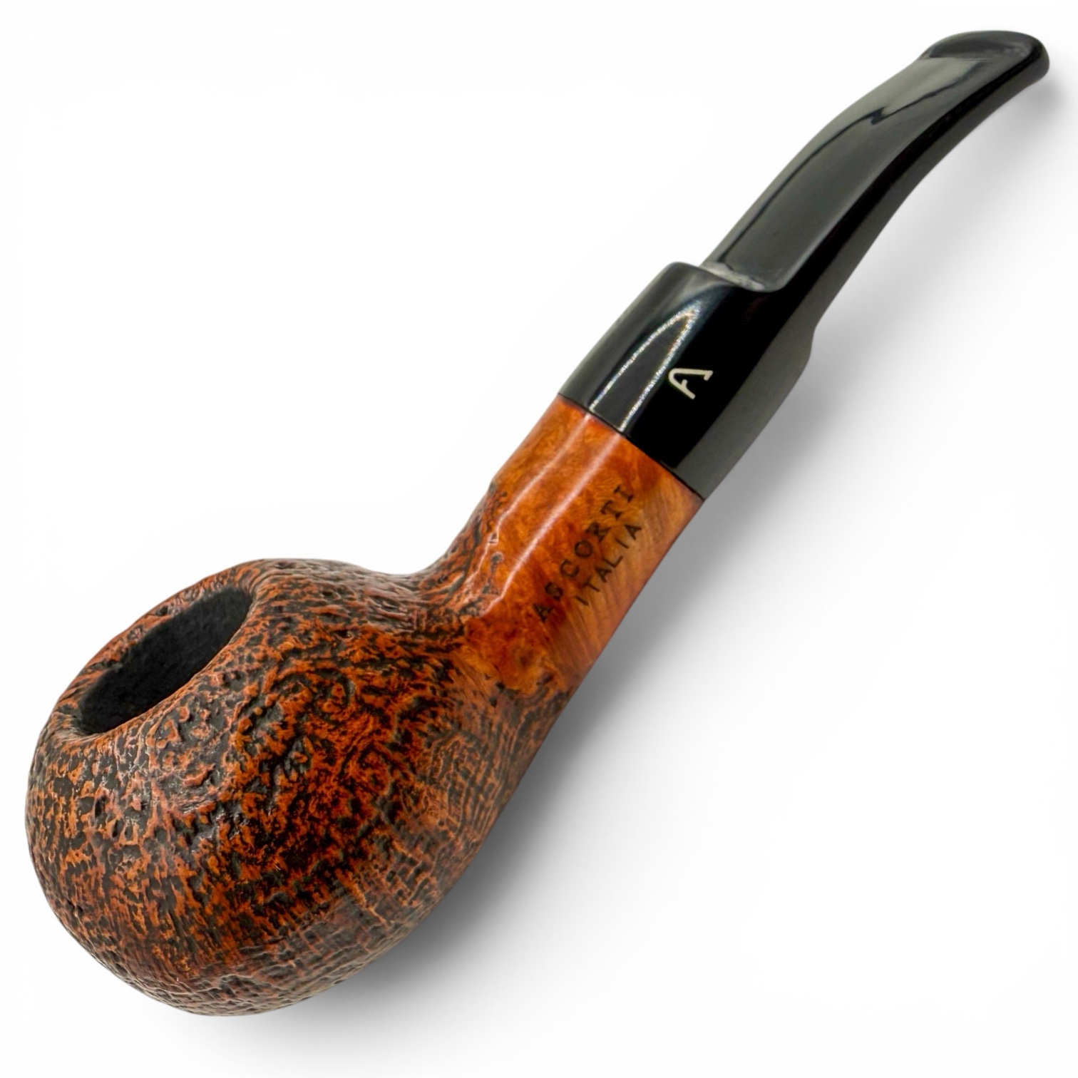 photoroom_20260721_155821-2 Ascorti Italia Sand Nove Bent Apple Pipe - Image 1