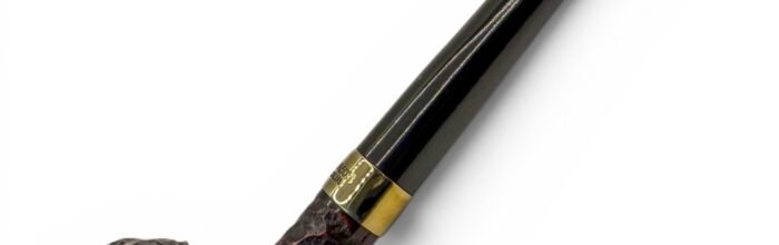 Peterson Junior Rusticated Nickel Mounted Squat Rhodesian Fishtail