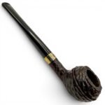 Peterson Junior Rusticated Nickel Mounted Squat Rhodesian Fishtail - Image 2