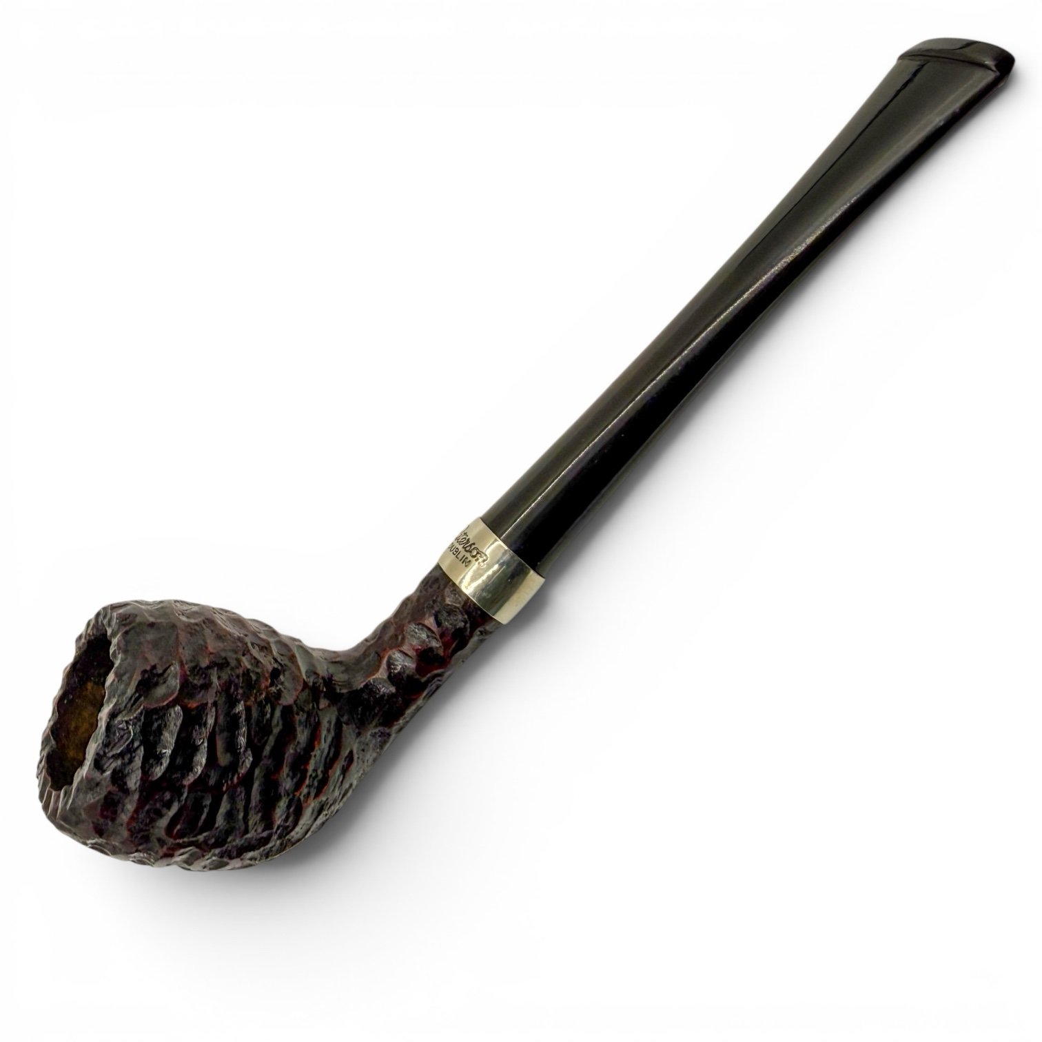 photoroom_20260726_115933 Peterson Junior Rusticated Nickel Mounted Belge Fishtail - Image 1