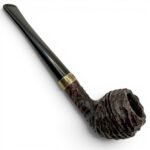 Peterson Junior Rusticated Nickel Mounted Rhodesian Fishtail - Image 2